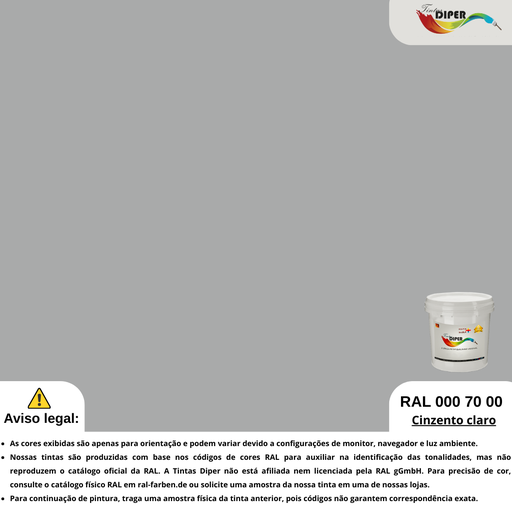 RAL 000 70 00 Cinza claro
