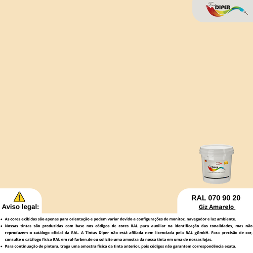 RAL 070 90 20 (T) Giz Amarelo