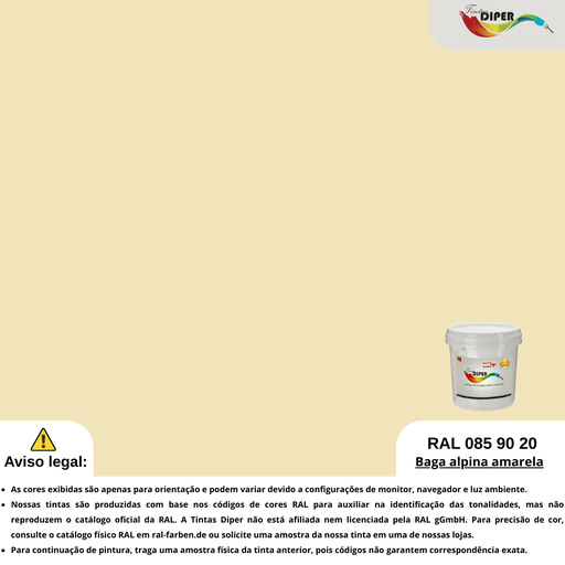 RAL 085 90 20 (P) Baga alpina amarela