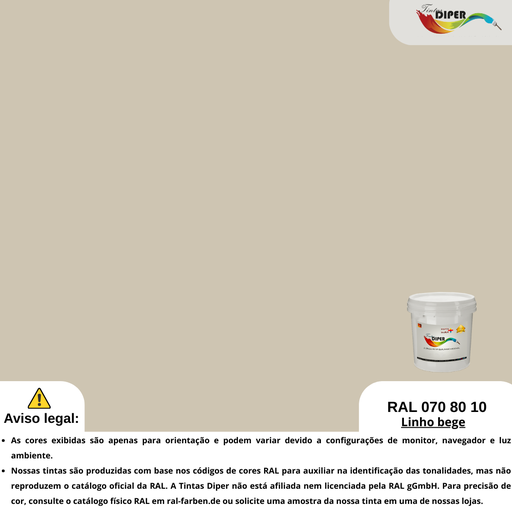 RAL 070 80 10(T)Linho bege
