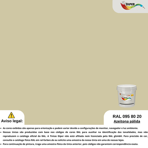 RAL 095 80 20 (D) Azeitona pálida