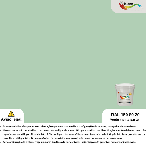 RAL 150 80 20 (D) Verde Menta Pastel