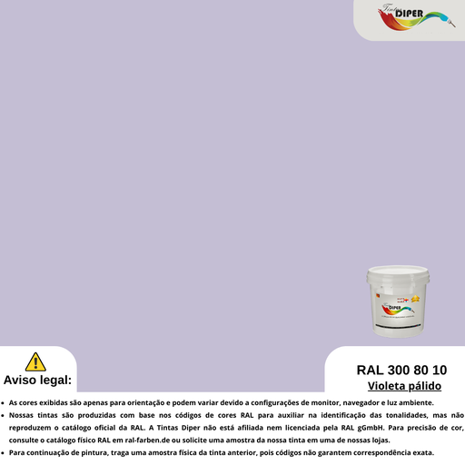 RAL 300 80 10 (T) Violeta Pálido
