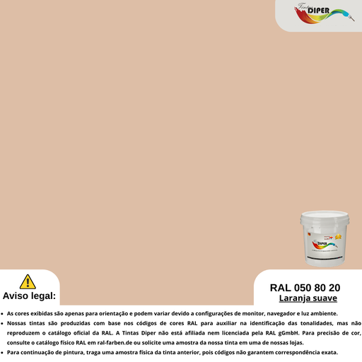 RAL 050 80 20 (T) Laranja suave