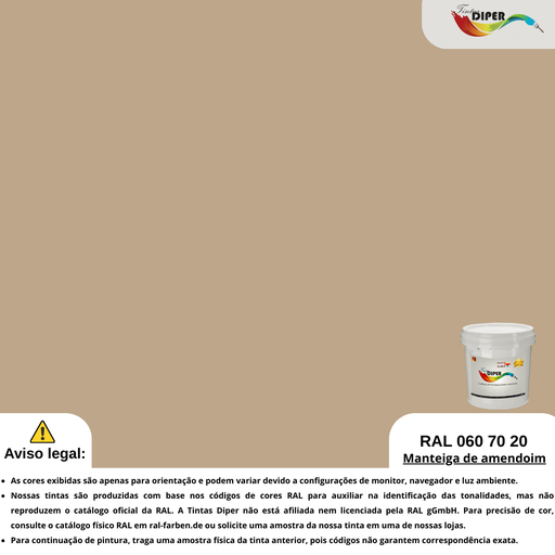 RAL 060 70 20(D)Manteiga de amendoim