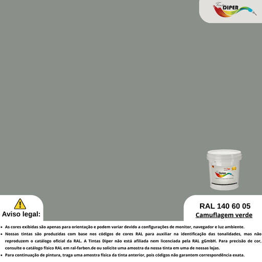 RAL 140 60 05(D)Camuflagem verde