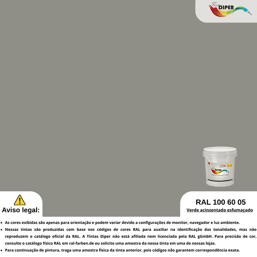 RAL 100 60 05 (DD) Verde Cinza Esfumaçado