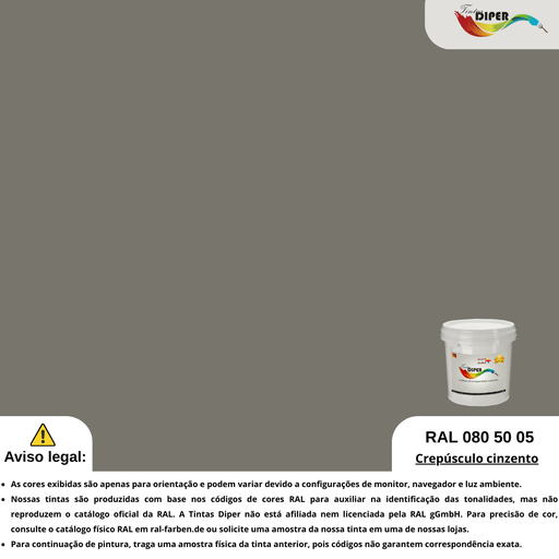 RAL 080 50 05 (D) Crepúsculo cinza