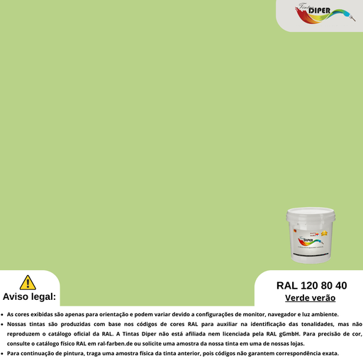 RAL 120 80 40(D)Verão verde