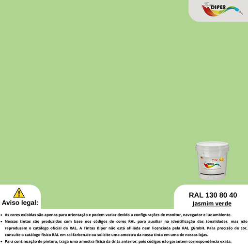 RAL 130 80 40 (D) Jasmim verde