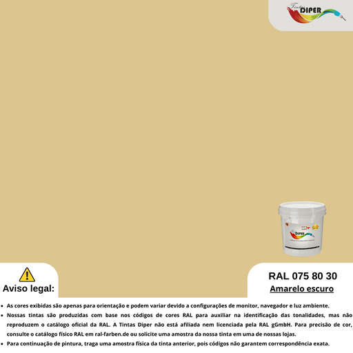 RAL 075 80 30 (T) Amarelo escuro