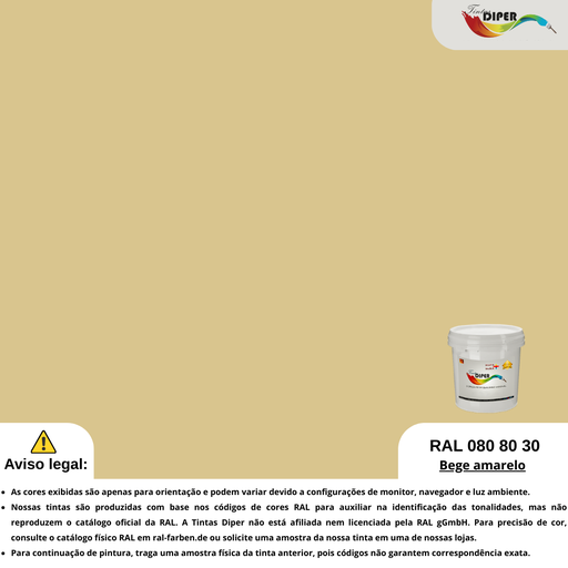 RAL 080 80 30 (T) Amarelo bege