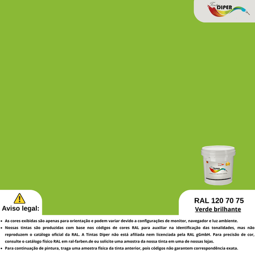 RAL 120 70 75 (DD) Verde brilhante