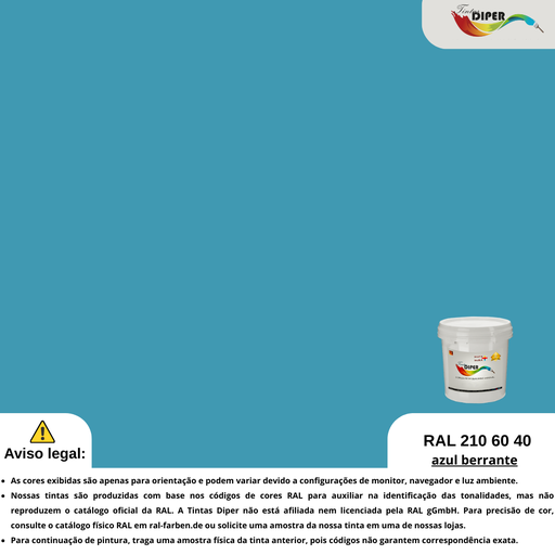 RAL 210 60 40 (D) Azul berrante