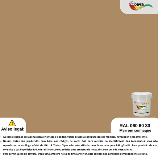 RAL 060 60 30(DD)Marrom conhaque