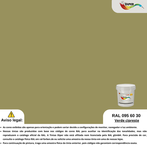 RAL 095 60 30(D)Verde cipreste