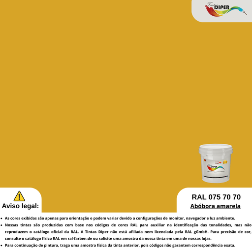 RAL 075 70 70 (DD) Amarelo abóbora