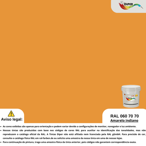 RAL 060 70 70 (DD) Amarelo indiano
