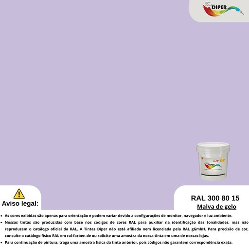 RAL 300 80 15 (T) Malva de gelo