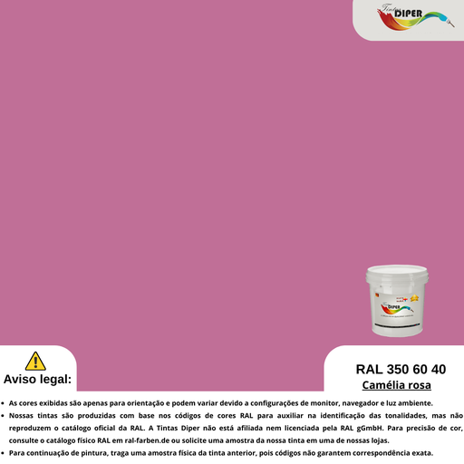 RAL 350 60 40(D)Camélia rosa