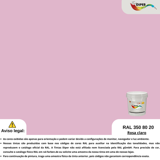 RAL 350 80 20(P)Luz rosa