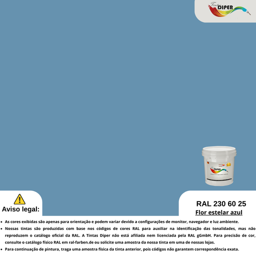 RAL 230 60 25(D)Flor estelar azul