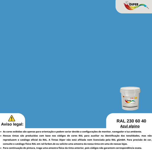 RAL 250 60 40(D)Azul estrutural