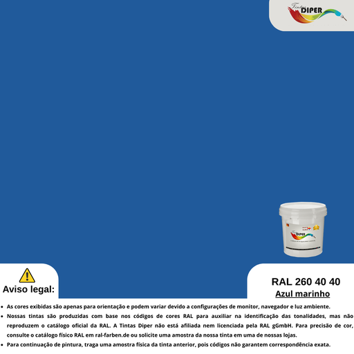 RAL 260 40 40 (DD) azul-marinho