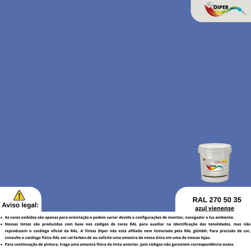 RAL 270 50 35 (D) Azul vienense