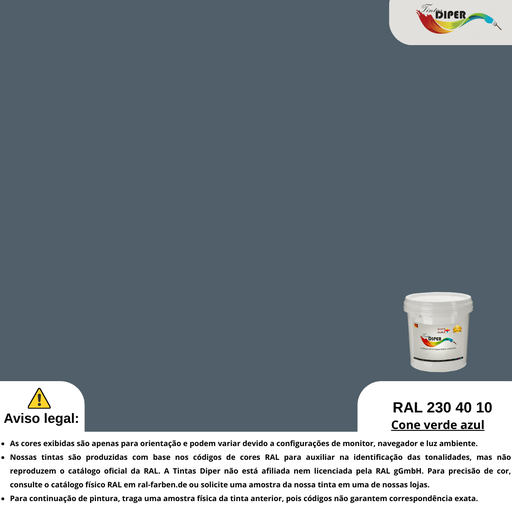 RAL 230 40 10(DD)Cone verde azul
