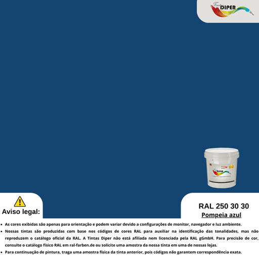 RAL 250 30 30(DD)Pompéia azul