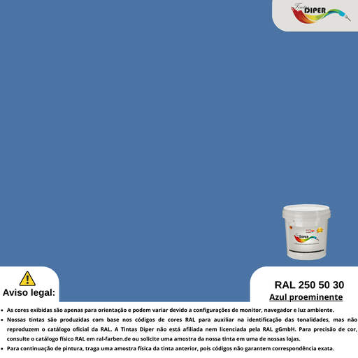 RAL 250 50 30(DD)Azul proeminente