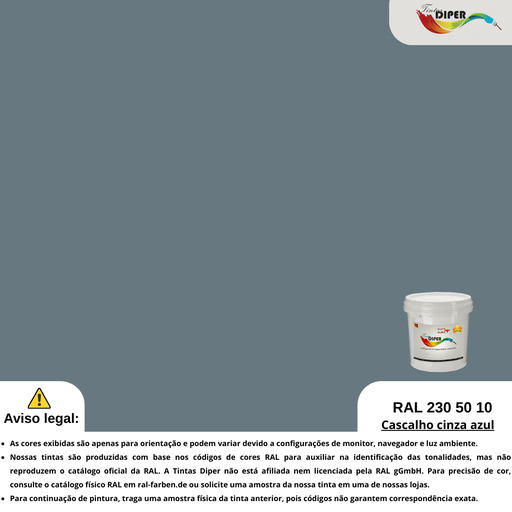 RAL 230 50 10(DD)Cascalho cinza azul