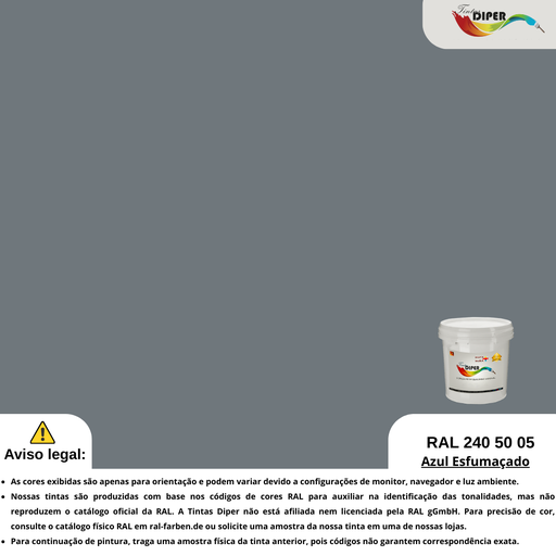 RAL 240 50 05(DD)Azul esfumaçado