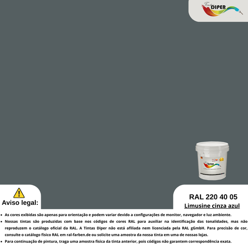 RAL 220 40 05(DD)Limusine cinza azul