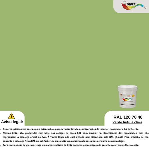 RAL 120 70 40(D)Verde bétula claro