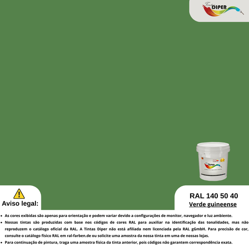 RAL 140 50 40 (DD) Verde Guineense