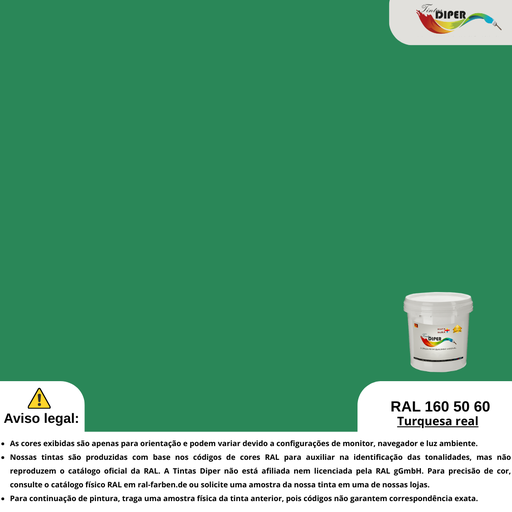 RAL 160 50 60(DD)Turquesa real