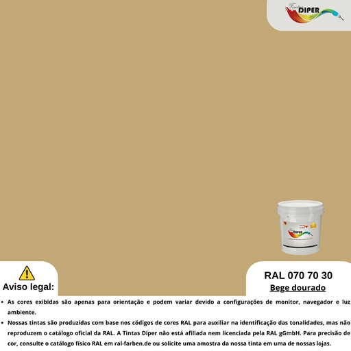 RAL 070 70 30 (D) Bege Dourado