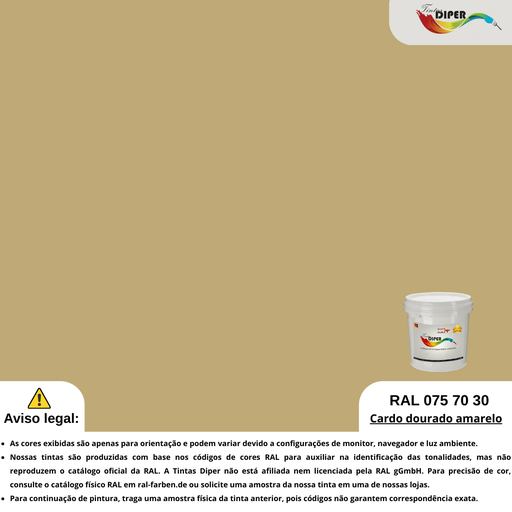 RAL 075 70 30 (T) Cardo Dourado Amarelo
