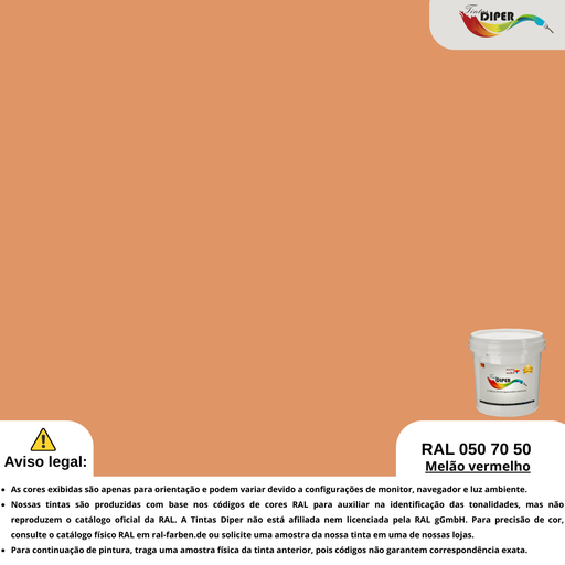 RAL 050 70 50 (D) Melão Vermelho