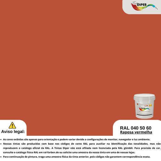 RAL 040 50 60 (DD) Raposa Vermelha