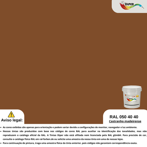 RAL 050 40 40 (DD) Castanho Madeirense