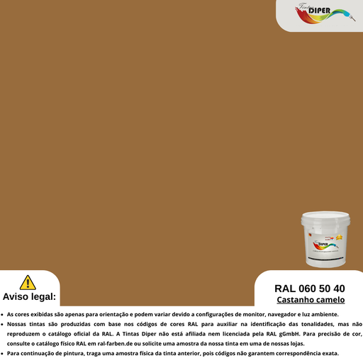 RAL 060 50 40(DD)Camelo marrom