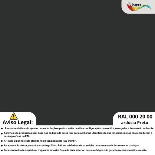 RAL 000 20 00(DD) Ardósia Prteo